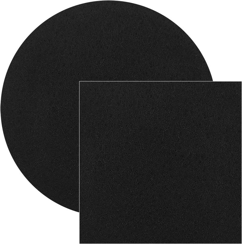 IOUALEY 6.7inch & 5inch Charcoal Filters for Kitchen Compost Bucket, Compost Filter for Countertop Bin,Compost Pail Replacement Activated Carbon Charcoal Filters, Round& Rectangle - Image 1